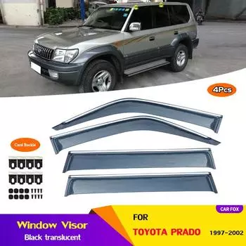 Для Toyota Prado J70 J90 1997-2002 J70 1990-1996 Аксессуары Шторы Вентиляционные козырьки Оконные козырьки Погодозащитный экран Ветрозащитный экран