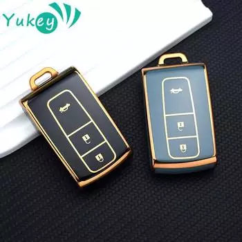 Для Toyota Prius 2004 2005 2006 2007 2008 2009 Corolla Verso Camry Protector TPU Car Smart Key Case Cover Shell Accessories чёрный