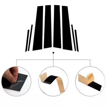 Для Toyota Prius 2016-2022 автомобильные стойки, обшивка двери, окна, наклейка на панель, Стайлинг