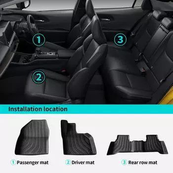 для Toyota Prius 2025 2025 автомобильные коврики багажника TPE 3D Auto Protect водонепроницаемые аксессуары черные