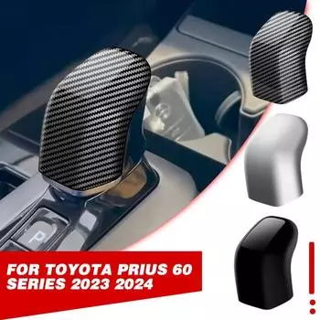Для Toyota Prius 60 Series 2023 2024 ABS Carbon Fiber Car Gear Shift Head Декоративная крышка Отделка Аксессуары для стайлинга