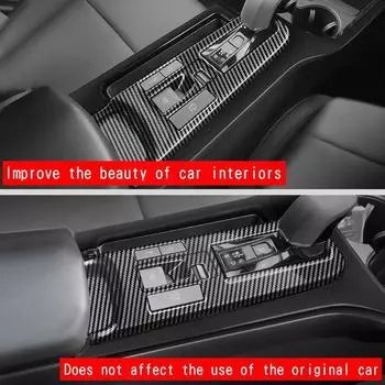 для Toyota Prius 60 Series 2025 2024 ABS черный задний декоративный ряд стакан для воды центральная рамка крышка держатель внутреннее сиденье доступ W6P3
