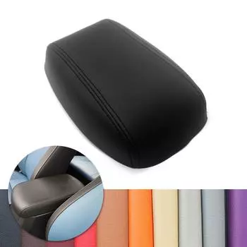 Для Toyota Rav4 RAV4 2016 2017 2018 салон автомобиля центральная консоль подлокотник коробка кожаный чехол из микрофибры чёрный