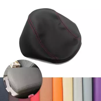 Для Toyota Rav4 RAV 4 2006 2007 2008 2009 2010 2011 2012 салон автомобиля центральная консоль подлокотник коробка кожаный чехол из микрофибры чёрный