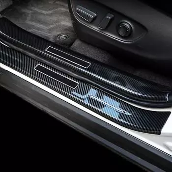 Для Toyota RAV4 RAV 4 XA50 2022 2023 ABS углеродное волокно накладка на порог, накладка на порог, потертости педали -2023