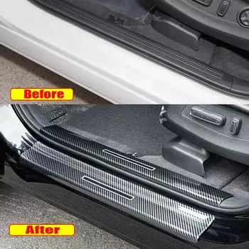 Для Toyota RAV4 RAV 4 XA50 2022 2023 ABS углеродное волокно накладка на порог, накладка на порог, потертости педали 2019-2023