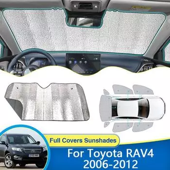 Для Toyota RAV4 Vanguard XA30 2006 ~ 2012, полные солнцезащитные козырьки, солнцезащитный козырек, защита от ультрафиолета, лобовые стекла, интерьер окна, козырек автомобиля Rear Windshield