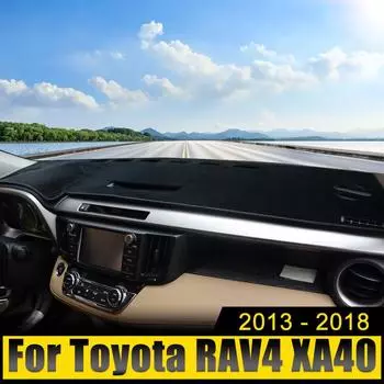 Для Toyota RAV4 XA40 2013 2014 2015 2016 2017 2018 RAV 4 приборная панель автомобиля избегает света покрытие анти-УФ нескользящий коврик приборные коврики