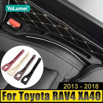 Для Toyota RAV4 XA40 2013 2014 2015 2016 2017 2018 RAV 4 Car Seat Gap Anti Leak Stopper Strip Slot Seat Gap Storage Organizer чёрный