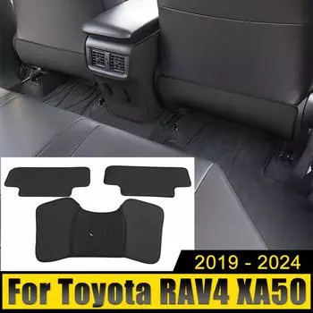 Для Toyota RAV4 XA50 2019 2020 2024 2024 2024 2024 RAV 4 гибридный кожаный защитный чехол для спинки автомобильного сиденья детский противоударный коврик