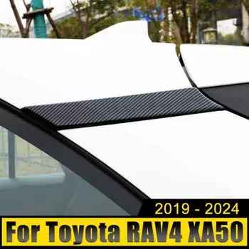 Для Toyota RAV4 XA50 Hybrid 2019 2020 2024 2024 2024 2024 ABS автомобиль заднее окно стойка C рамка колонка крышка отделка наклейки серебряный