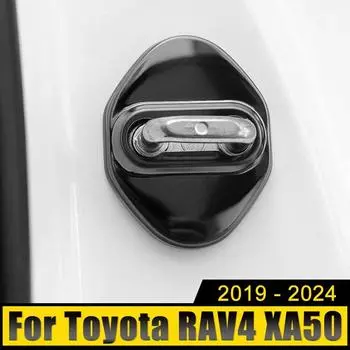 Для Toyota RAV4 XA50 Hybrid 2019 2020 2024 2024 2024 2024 RAV 4 нержавеющая автомобильная дверная пряжка отделка крышка защита ржавчины наклейка чёрный