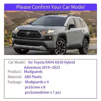для Toyota RAV4 XA50 Hybrid Adventure 2019~2025 Suzuki Across Брызговики Расширители крыльев Брызговик Спойлер Аксессуары for RAV4