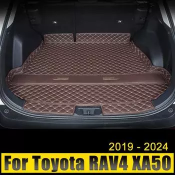 Для Toyota RAV4 XA50 RAV 4 Hybrid 2019 2020 2024 2024 2024 2024 Пользовательский автомобильный коврик для багажника Прочный подкладочный коврик для багажника Аксессуары для ковров