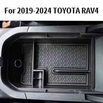 Для TOYOTA RAV-4 Центральная консоль Органайзер Для Toyota RAV4 2019 2020 2025 2025 2025 2025 Подлокотник Дополнительный лоток для хранения