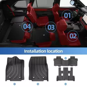 для Toyota Sequoia 2025 2025 2025 TPE 3D автомобильные коврики багажника аксессуары коврик для ног без запаха поднос водонепроницаемый