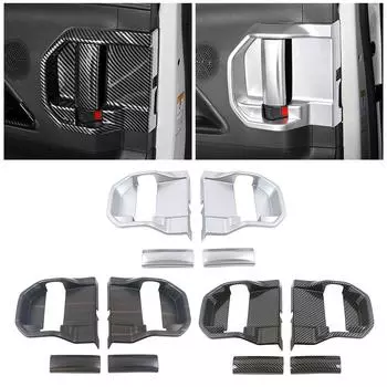 Для Toyota Sienna 2024 2024 2024 Аксессуары для салона автомобиля Средняя дверная ручка Рамка Чаши Крышка Отделка Ремонт Наклейка против царапин