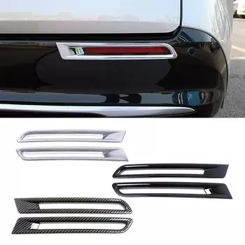 Для Toyota Sienna 2024 2024 2024 хромированная задняя противотуманная фара, отделка заднего бампера, молдинг противотуманной фары, украшение для стайлинга автомобиля