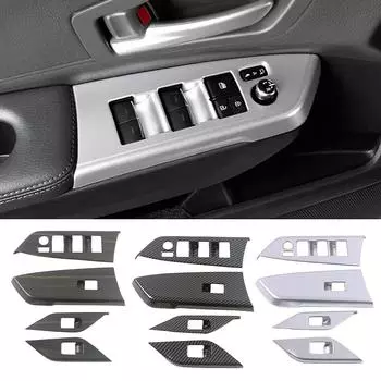 Для Toyota Sienna 2024 2024 2024 Ремонт салона автомобиля Подлокотник двери Кнопка стеклоподъемника Переключатель Панель Крышка Отделка Наклейка против царапин