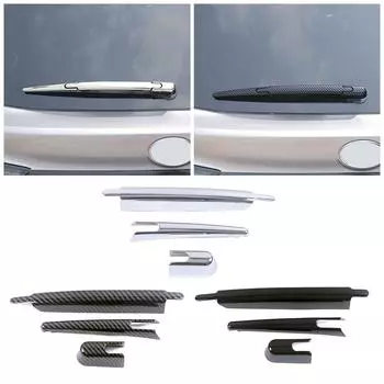 Для Toyota Sienna XL40 4th 2024 2024 2024 Автомобильный экстерьер Карбоновый ремонт Заднее окно багажника Крышка стеклоочистителя Отделка Хромированная наклейка