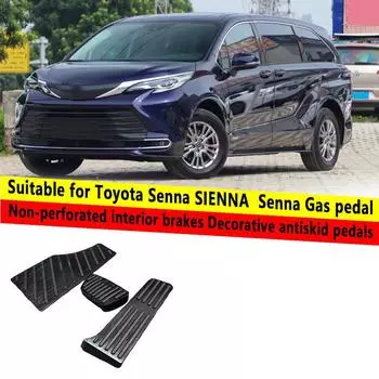 Для Toyota Sienna XL40 4th 2024 2024 Аксессуары для интерьера автомобиля Топливо Педаль акселератора Тормозная подставка Педали сцепления Накладка на колодку