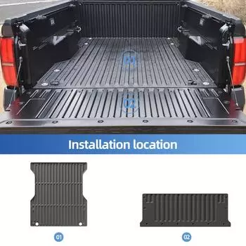 для Toyota Tacoma 2025 6FT Truck Bed Liner Pad TPE 3D All Season Protection Car Truck Bed Mat Black