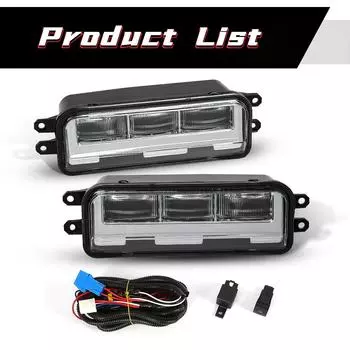 Для Toyota Tacoma 2025 SR SR5 для TRD Sport PreRunner светодиодные противотуманные фары DRL дневные ходовые огни дневной свет водонепроницаемый проводной переключатель