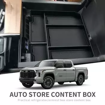 для Toyota Tundra 2025-2025 Ящик для хранения в подлокотнике автомобиля для Toyota Sequoia 2025 Аксессуары Центральная консоль Органайзеры Лоток