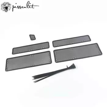 Для Toyota Vios 2019 2020 2024 автомобильные аксессуары передняя решетка вставка сетка против насекомых пыли мусор защита нержавеющая сталь крышка чёрный