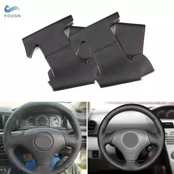 Для Toyota Vios Mark 2 Corolla 2000-2004, для Lexus GS430 GS300 2004, автомобильный чехол на руль, аксессуары из перфорированной кожи чёрный