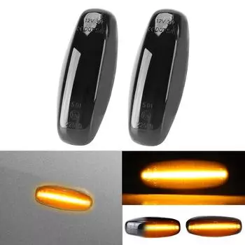 Для Toyota Vios Yaris 2014-2019 динамический указатель поворота 2 шт./компл. индикатор текущей воды боковой габаритный фонарь