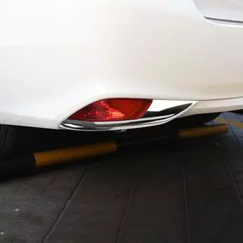 Для Toyota Vios/Yaris sedan 2017 2018 ABS Хромированная задняя противотуманная фара, чехлы, рама, аксессуары для отделки автомобиля, Стайлинг