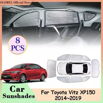 Для Toyota Vitz XP150 Yaris Vios 2014~2019 солнцезащитные козырьки для автомобиля, полное покрытие окон, солнцезащитные козырьки, аксессуары для заднего ветрового стекла