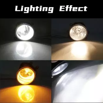 Для Toyota Yaris 2014 2015 2016 2017 версии США противотуманные фары светодиодные DRL дневные ходовые огни автомобильные галогенные фары переднего бампера 12 В