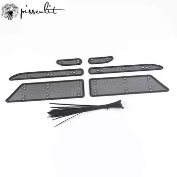 Для Toyota Yaris 2016 года сетка от насекомых, защитная крышка от пыли и мусора, автомобильные аксессуары, сетка для передней решетки, защита от насекомых и мусора, нержавеющая сталь чёрный