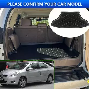 Для Toyota Yaris XP90 90 Sedan 2009 2008~2013 2010 2011 автомобильный коврик для багажника, устойчивый к высоким температурам, коврик для хранения, аксессуары для интерьера