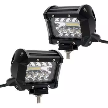 Для трактора, лодки, бездорожья, бездорожья, 4-дюймовая светодиодная световая панель, 2 шт./компл., автомобильный свет, рабочий свет для стайлинга автомобиля, DC12V 24V