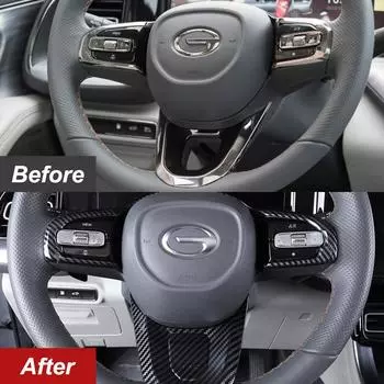 Для Trumpchi GAC GS8 2022 2023 рулевое колесо, кнопка, панель, накладка, наклейки, аксессуары для стайлинга автомобилей