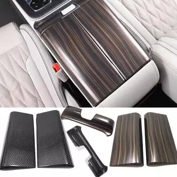 Для Trumpchi GAC GS8 Центральный подлокотник Ящик Ручка Крышка Декоративная рамка Наклейка Аксессуары для стайлинга автомобиля Carbon Fibre B