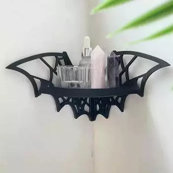 Для туалетного столика Черная летучая мышь Угловая полка Хэллоуин Угловая полка Празднование Хэллоуина Замысловатая детализация Многофункциональный