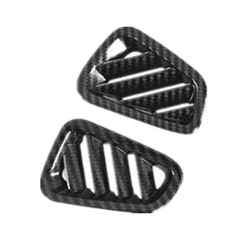 Для Tucson 2019 2020 аксессуары для салона автомобиля из углеродного волокна передняя крышка кондиционера вентиляционная розетка чехол накладка наклейка