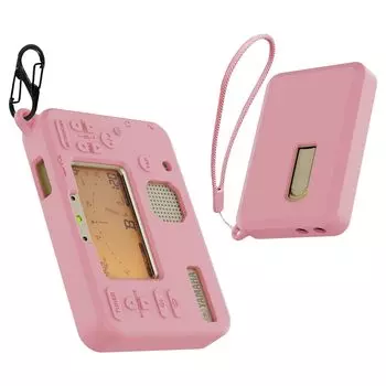 Для тюнера-метронома Yamaha Чехол с крючком для предотвращения потери Мягкий силиконовый гель спортивный крутой дизайн Легкий Можно заряжать во время ношения розовый