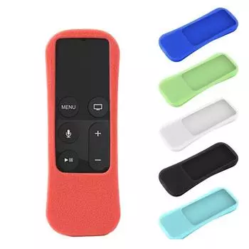 Для ТВ (4-е поколение) Силиконовый чехол для пульта дистанционного управления Siri красный