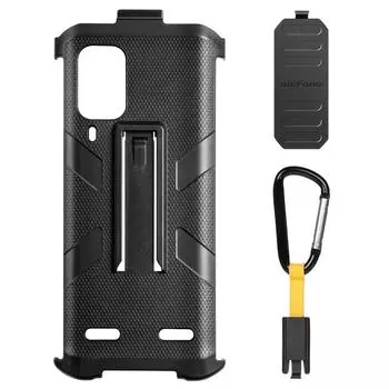 Для Ulefone Armor 12 5G Многофункциональный защитный чехол из ТПУ + ПК с задним зажимом и карабином (черный) чёрный