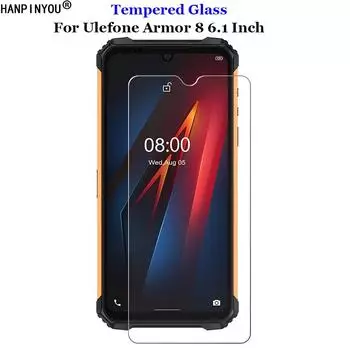 Для Ulefone Armor 8 6,1 Прозрачное закаленное стекло 9H 2.5D Ультратонкая защитная пленка премиум-класса Взрывозащищенная защитная пленка Закаленная защита