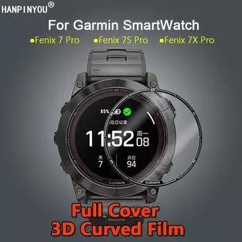 Для умных часов Garmin Fenix 7 7X 7S Pro ультра прозрачное полное покрытие 3D изогнутое покрытие мягкая пленка из полиметилметакрилата ПЭТ Защитная пленка для экрана-не стекло