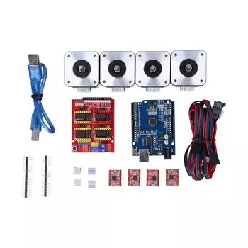 Для UNO R3 KitCNC Shield Expansion Board V3.0 A4988 Драйвер 4401S Шаговый двигатель для 3D-принтера