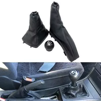 Для Vauxhall Opel Astra II G Zafira A 1998-2010, Стайлинг автомобиля, ручник, гетры, пылезащитный чехол, рычаг переключения передач, ручка переключения передач чёрный