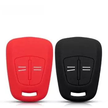 Для Vauxhall Opel Corsa Agila Meriva Astra H Zafira B новый автомобильный стильный дистанционный ключ-оболочка силиконовый чехол 2 кнопки красный