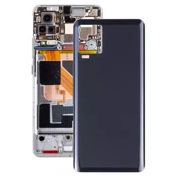 Для vivo iQOO 7 V2049A I2009 Стеклянная задняя крышка аккумулятора чёрный